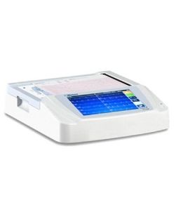 Resting ECG Machine McKesson LUMEON™ and Burdick Universal AC: 100 - 240 VAC, 50/60 Hz Internal Rechargeable Battery Backlit 10.1inch High-Resolution Color LCD Touchscreen