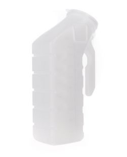 Male Urinal McKesson 32 oz. / 946 mL With Cover Single Patient Use