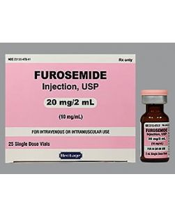Furosemide, Preservative Free 10 mg / mL Intramuscular or Intravenous Injection Single Dose Vial 2 mL