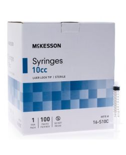 General Purpose Syringe McKesson 10 mL Blister Pack Luer Lock Tip Without Safety-SYRINGE, LL 10CC (100/BX 12BX/CS)