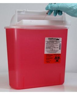 CONTAINER, SHARPS RED 5QT M-STYLE (20/CS)