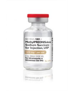 Corticosteroid Methylprednisolone Sodium Succinate 125 mg Intramuscular or Intravenous Injection Single Dose Vial 2 mL