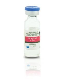 Antiarrhythmic Agent Amiodarone HCl 50 mg / mL Intravenous Injection Single Dose Vial 3 mL