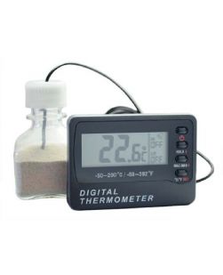 Digital Oven Thermometer Fahrenheit / Celsius -50° to 70°C Bottle Probe Battery Operated