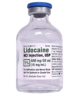 LIDOCAINE HCL, MDV 1% 50ML (10/CT)