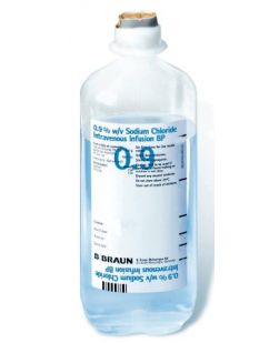 Sodium Chloride Injections, 0.9%, 1000mL, Ecoflac® Plus Container (Rx), 10/cs
