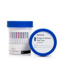 Drugs of Abuse Test McKesson 14-Drug Panel with Adulterants AMP, BAR, BUP, BZO, COC, mAMP/MET, MDMA, MOP300, MTD, OXY, PCP, PPX, TCA, THC (OX, pH, SG) Urine Sample CLIA Waived 25 Tests-TEST KIT, DRUG SCREEN 14PANEL WAIVED (25EA/BX 4BX/CS)