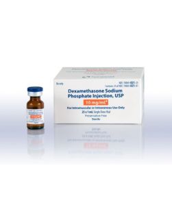 Dexamethasone 10 mg / mL Injection Single Dose Vial Preservative Free 25/bx