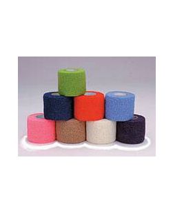 Self-Adherent Wrap, 1.5 x 5 yds, Colorpack, includes Red, Blue, Light Blue, Purple, Neon Pink & Neon Green, Latex, 48 rl/cs