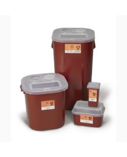 Sharps Container, 8 Gallon Red, 13¾W x 13¾D x 14H, 10/cs (9 cs/plt)