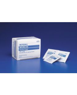 Alcohol Prep Pad Webcol™ Isopropyl Alcohol, 70% Individual Packet Medium Sterile