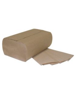 Multi-Fold Paper Towels, 1-Ply, Brown, 9 1/4 x 9 1/4, 250/Pack (CT/1)