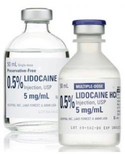 Generic Xylocaine® Local Anesthetic Lidocaine HCl, Preservative Free 0.5%, 5 mg / mL Parenteral Solution Injection Single Dose Vial 50 mL