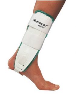 Ankle Support Surround® Medium Hook and Loop Closure Left or Right Foot-ANKLE BRACE, AIR GEL TRAINER MED 9"