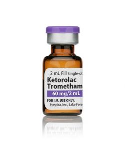 Generic Equivalent to Toradol® Ketorolac Tromethamine, Preservative Free 30 mg / mL Intramuscular Injection Single Dose Vial 2 mL (25/CT)