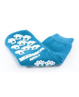 Slipper Socks McKesson Terries™ Adult Large Teal Above the Ankle