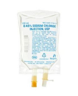 Replacement Preparation Sodium Chloride 0.45% Intravenous IV Solution Flexible Bag 1,000 mL