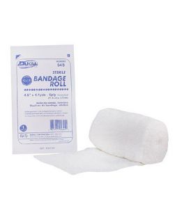 Fluff Bandage Roll Dukal™ Cotton 6-Ply 4-1/2 Inch X 4-1/10 Yard Roll Sterile