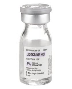 Generic Xylocaine® Antiarrhythmic Agent Lidocaine HCl, Preservative Free 2%, 20 mg / mL Intravenous Injection Single Dose Vial 5 mL