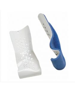 Wrist / Forearm Splint PROCARE® Colles Aluminum / Foam Right Hand White / Blue Small