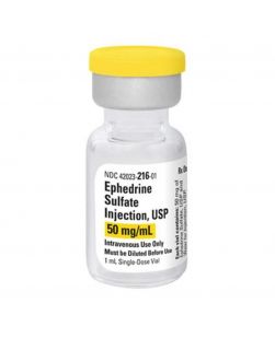Ephedrine Sulfate 50 mg /mL Injection Ampule 1 mL