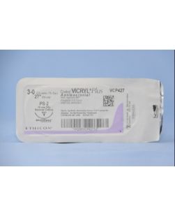 Suture, Precision Point Reverse Cutting, Size 3-0, 27, Undyed Braided, Needle PS-2, 3/8 Circle, 3 dz/bx (Continental US Only)