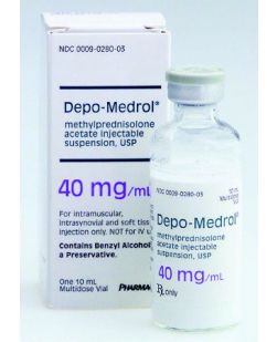Depo-Medrol® Corticosteroid Methylprednisolone Acetate 40 mg / mL Injection Single Dose Vial 1 mL