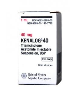 Kenalog®-40 Corticosteroid Triamcinolone Acetonide 40 mg / mL Intramuscular or Intra-articular Injection Vial 1 mL