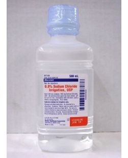 Irrigation Solution Sodium Chloride, Preservative Free 0.9% Not for Injection Bottle 500 mL