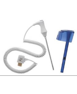 Probe and Well Kit SureTemp® Oral Blue Well, 4 Foot Oral Reusable Probe, NonSterile SureTemp® 690 / 692 Thermometers