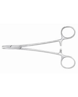 Needle Holder McKesson 5 Inch Serrated Jaws Finger Ring Handle