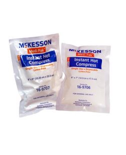 Hot Pack McKesson Instant Chemical Activation General Purpose Small 5 X 7 Inch-COMPRESS, HOT INST 5"X7" LF (24/CS)