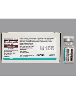 Metoclopramide HCl, Preservative Free 5 mg / mL Intramuscular or Intravenous Injection Vial 2 mL