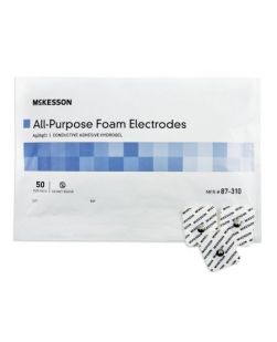 EKG Snap Electrode McKesson Monitoring Non-Radiolucent 50 per Pack  (50/BG)