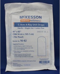 Mobile X-Ray Drape McKesson 41 X 65 Inch X-Ray or C-Arm Image Intensifiers