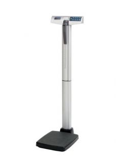 Physicians Scale Health O Meter® Digital 500 lbs. Gray / Black 120AC Adapter (Sold Separately) or 6 AA Batteries