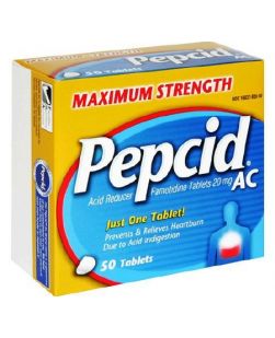 Antacid Pepcid® AC 20 mg Strength Tablet 50 per Box