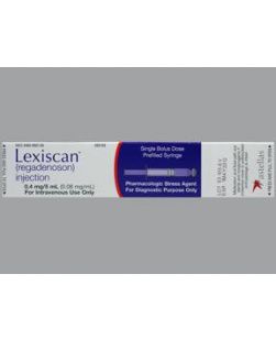 Lexiscan® Pharmacologic Stress Agent Regadenoson 0.08 mg / mL Intravenous Injection Prefilled Syringe 5 mL