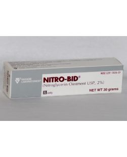 Nitro-Bid® Nitrate Nitroglycerin 2% Transdermal Ointment Tube
