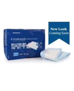 Low Air Loss Underpad McKesson Breathable 23 X 36 Inch Disposable Fluff / Polymer Heavy Absorbency