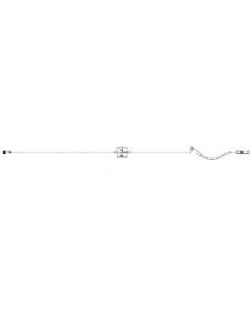 Extension Set Dial-A-Flo™ 18 Inch Tubing 1 Port 3 mL Priming Volume DEHP-Free