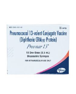 Prevnar 13® Pneumonia Vaccine Children 6 Weeks Through 5 Years of Age and Adults 50 Years of Age and Older Pneumococcal 13-valent Conjugate Vaccine [Diphtheria CRM197 Protein], Preservative Free Injection Prefilled Syringe 0.5 mL