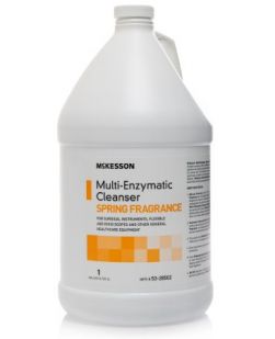 Multi-Enzymatic Instrument Detergent McKesson Liquid 1 gal. Jug Spring Fresh Scent  (4/CS)