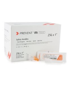 Hypodermic Needle McKesson Prevent® M Sliding Safety Needle 25 Gauge 1 Inch (50/BX 10BX/CS)