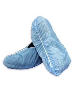 Shoe Cover McKesson One Size Fits Most Shoe-High Non-Skid Blue NonSterile