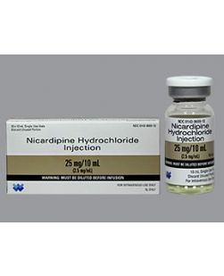 Nicardipine HCl 25 mg / 10 mL Intravenous Injection Single Use Vial 10 mL