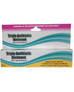 Triple Antibiotic Ointment, 0.9g, Compared to the Active Ingredients in Neosporin®, 144/bx, 12 bx/cs (Not Available for sale into Canada)