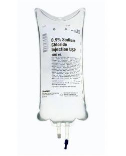 Replacement Preparation Sodium Chloride 0.9% Intravenous IV Solution Flexible Bag 1,000 mL