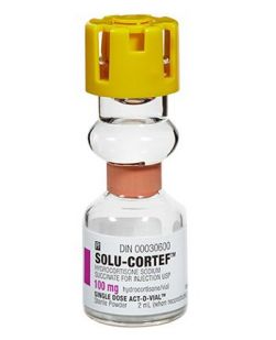 Solu-Cortef® Anti-inflammatory Agent Hydrocortisone Sodium Succinate, Preservative Free 100 mg / 2 mL Intramuscular or Intravenous Injection Single Dose Vial 2 mL