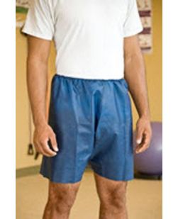 Exam Shorts MediShorts® Small / Medium Navy Blue Nonwoven Adult Disposable